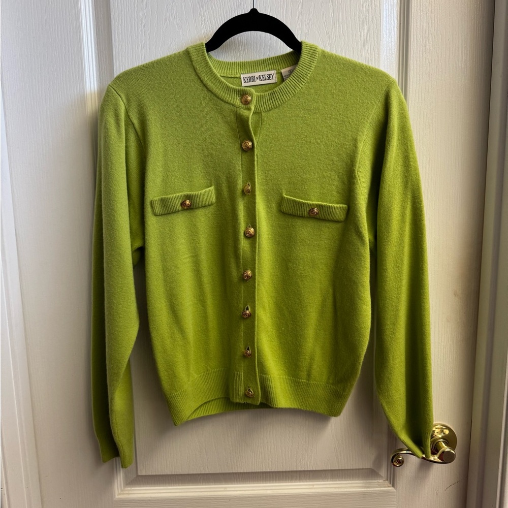 Kerri N Kelsey Vibrant Green Cardigan Set